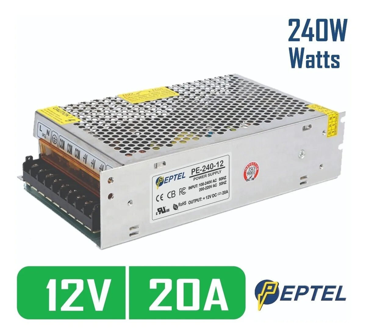 Fuente de poder switching 220V AC / 12V DC 20A 240W