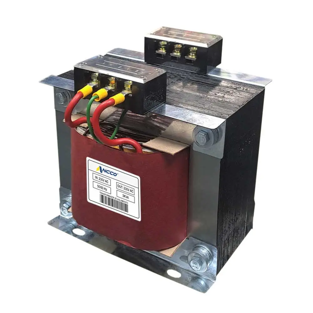 Transformador de aislamiento 3KVA 230v a 230v 50/60hz